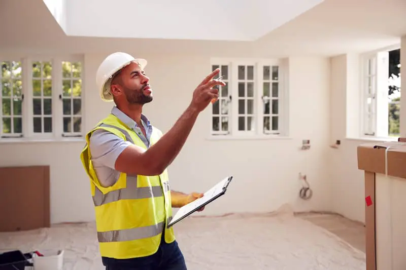 Pre-completion inspection taking place at a property